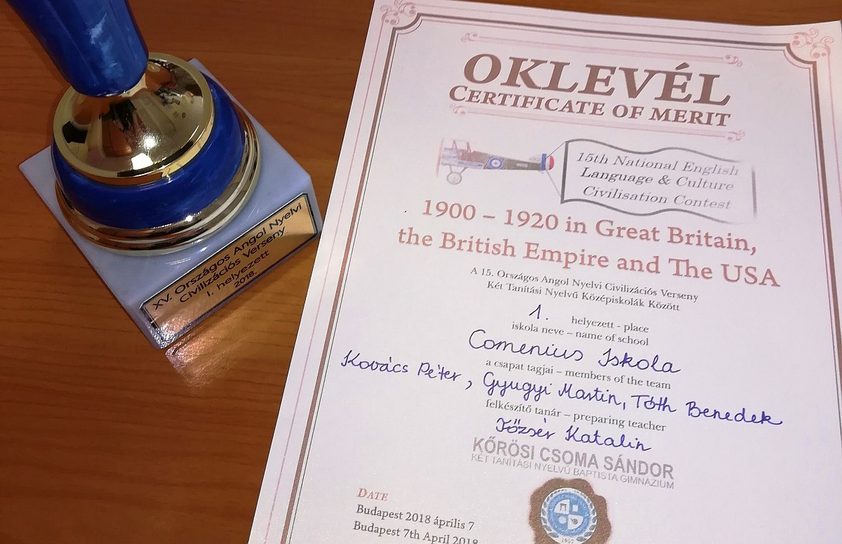 Brillíroztak a Comenius diákjai a hétvégi angol kulturális versenyen