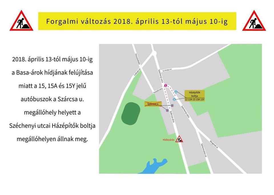 Hídfelújítás kezdődik a Basa árok fölött - péntektől lezárják a Szárcsa utcát