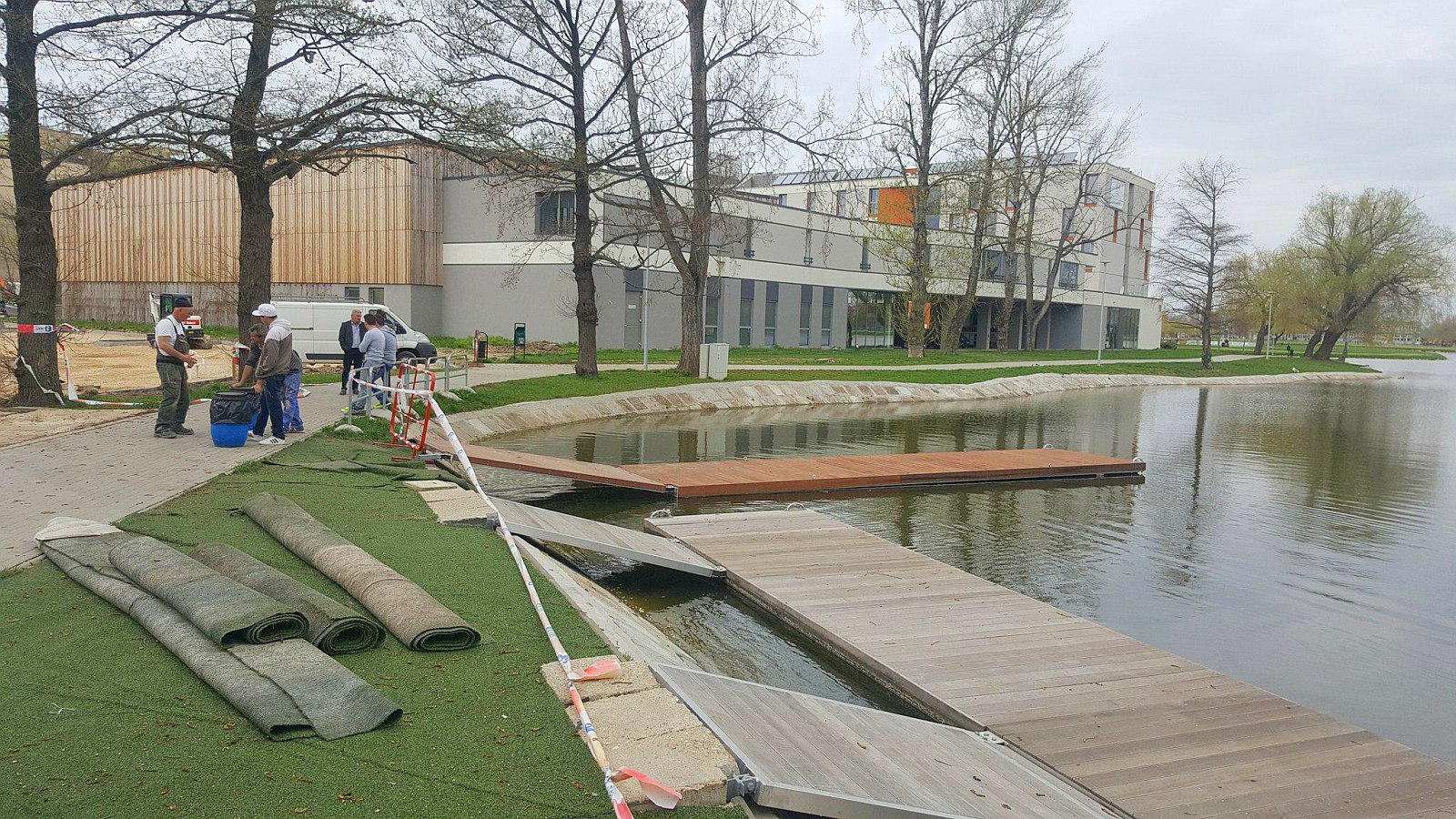 A héten már megkezdődtek az edzések a Csónakázó-tavon