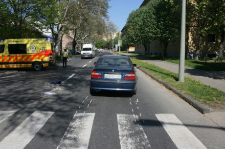 A zebrán ütötték el a 41 éves nőt a Horvát István utcában