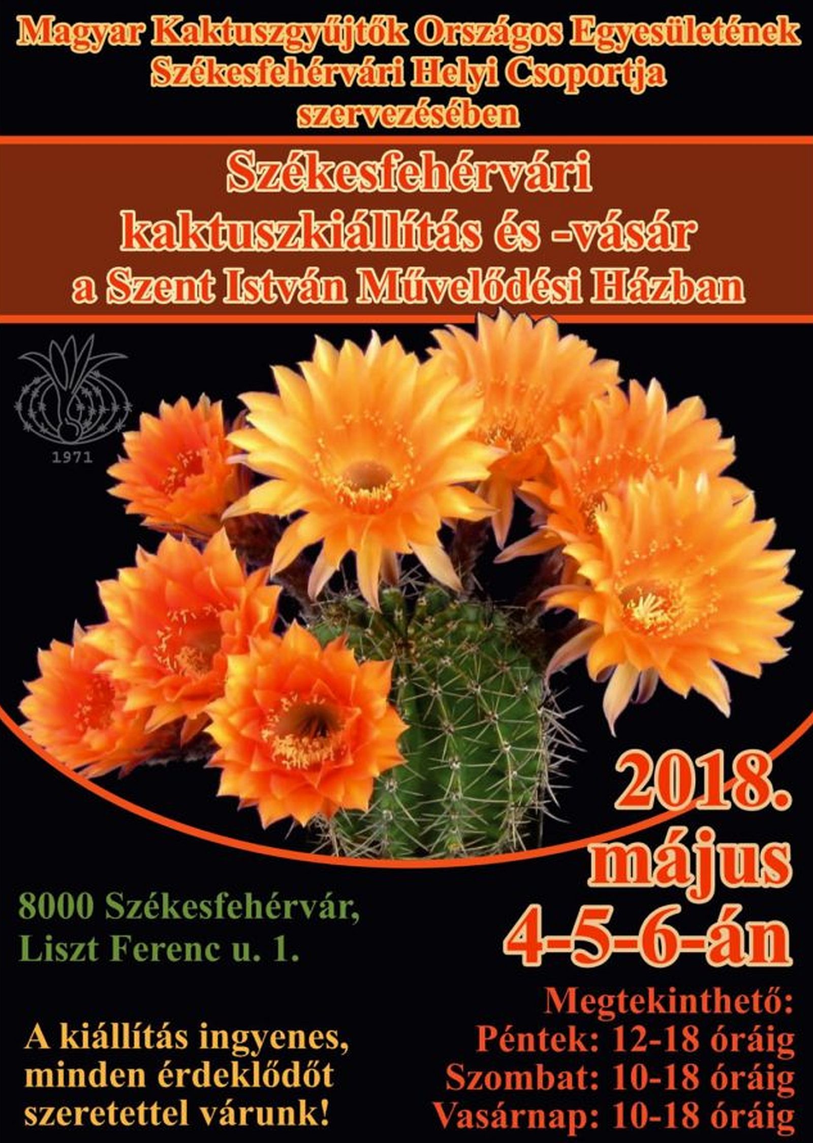 Kaktusz-kiállítás és vásár lesz hétvégén Székesfehérváron