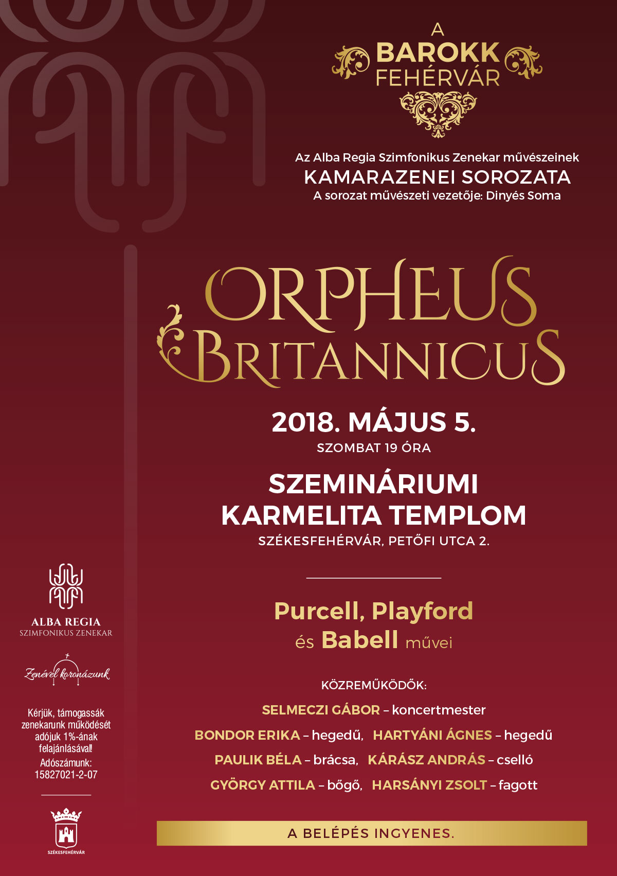 Orpheus Britannicus - folytatódik a barokk koncertsorozat