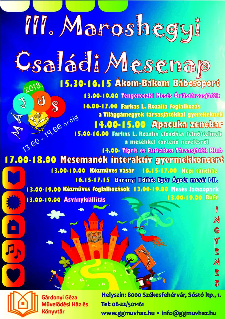 Családi Mesenap és jótékonysági futás Maroshegyen