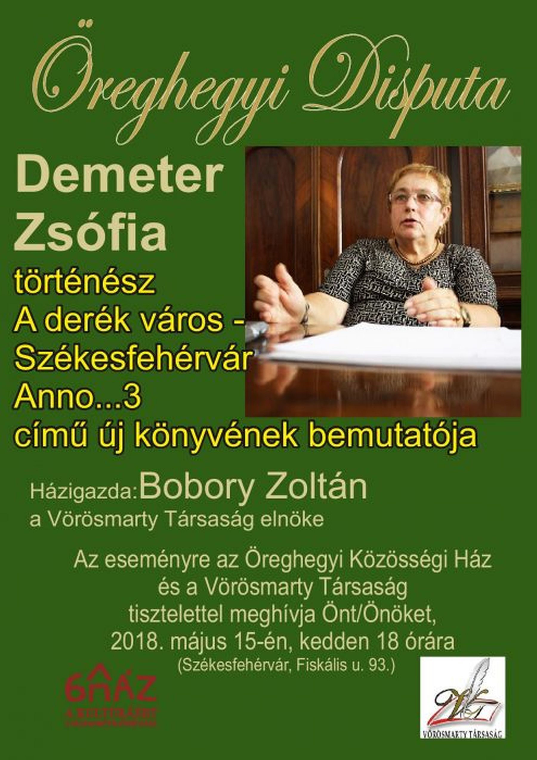 Folytatódik az Öreghegyi Disputa - Dr. Demeter Zsófia lesz a keddi vendég