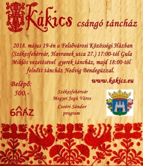 Táncház lesz a Kákics együttessel a Felsővárosi Közösségi Házban szombaton
