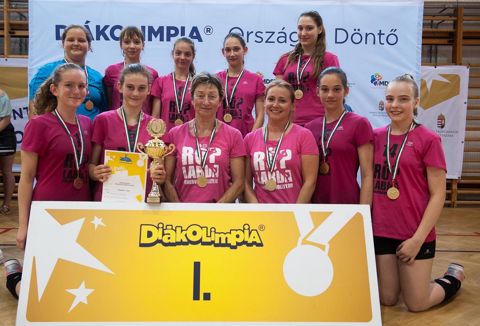 Röplabda - diákolimpiát nyert a Felsővárosi Általános Iskola