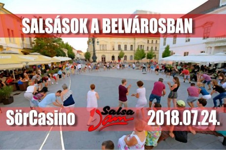 Utcatánc a Belvárosban kedden - a zenei stílus salsa és más kedvelt latin zenék