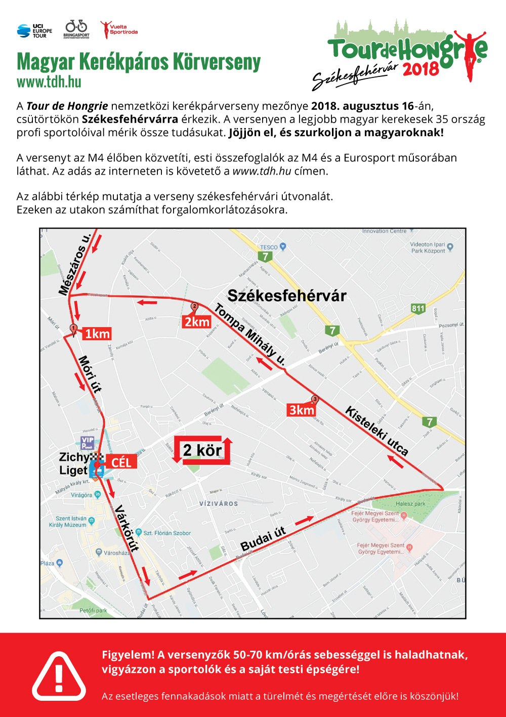 Forgalomkorlátozások a Tour de Hongrie idején - 17 órától lesz teljes lezárás