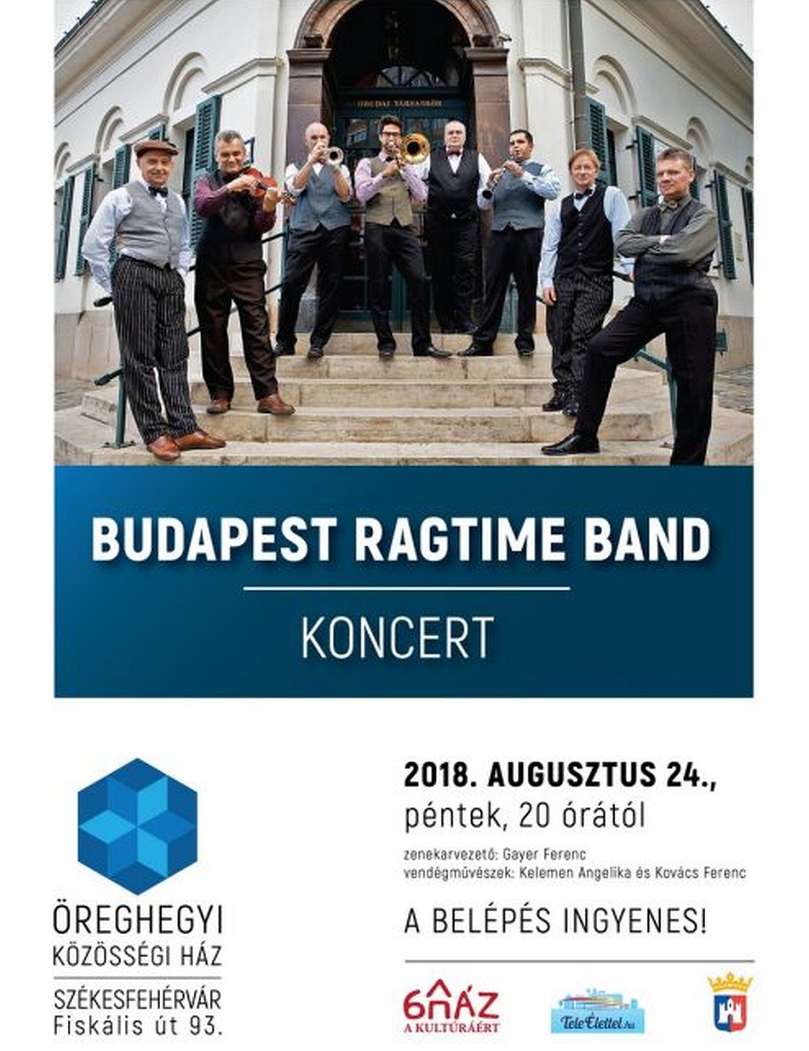 A Budapest Ragtime Band koncertezik pénteken az Aranybulla Művészeti Napokon