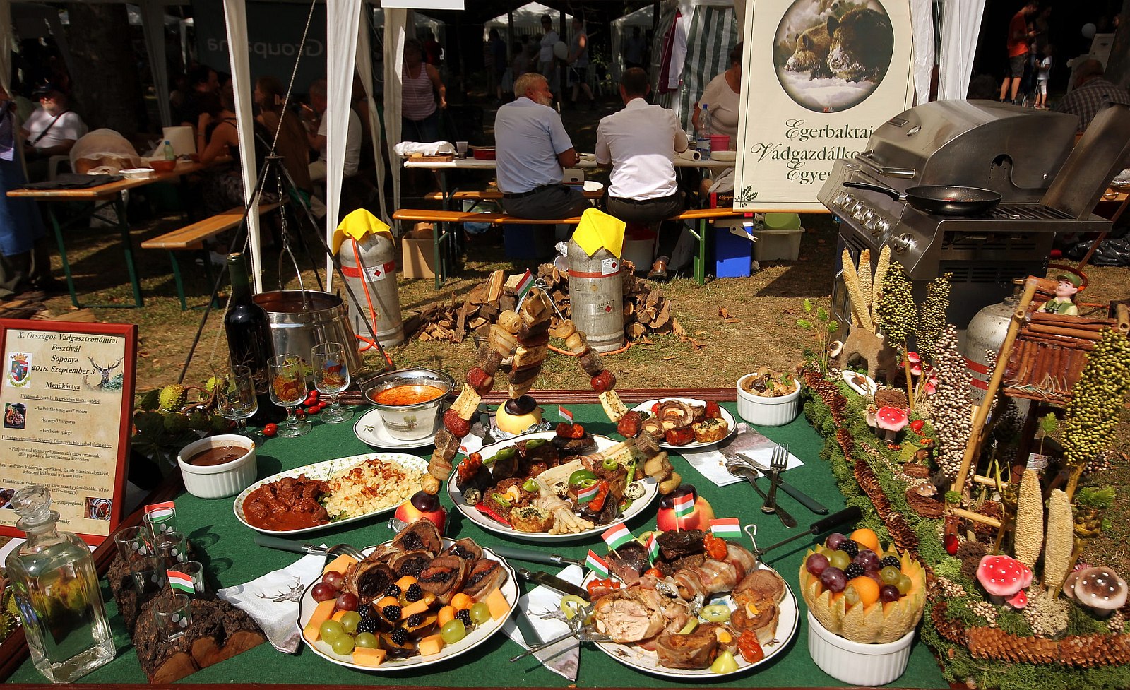 Nemzetközi Vadgasztronómiai Fesztivál - ételkülönlegességek Soponyán