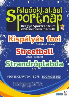 Várják a jelentkezőket az első felsőoktatási sportnapra