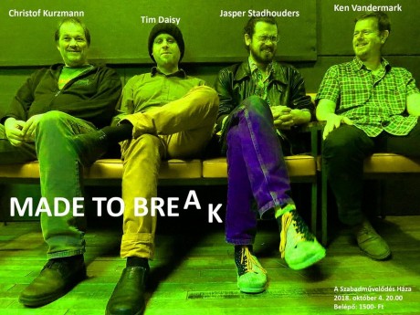 Made to break - jazzkoncert lesz A Szabadművelődés Házában csütörtökön