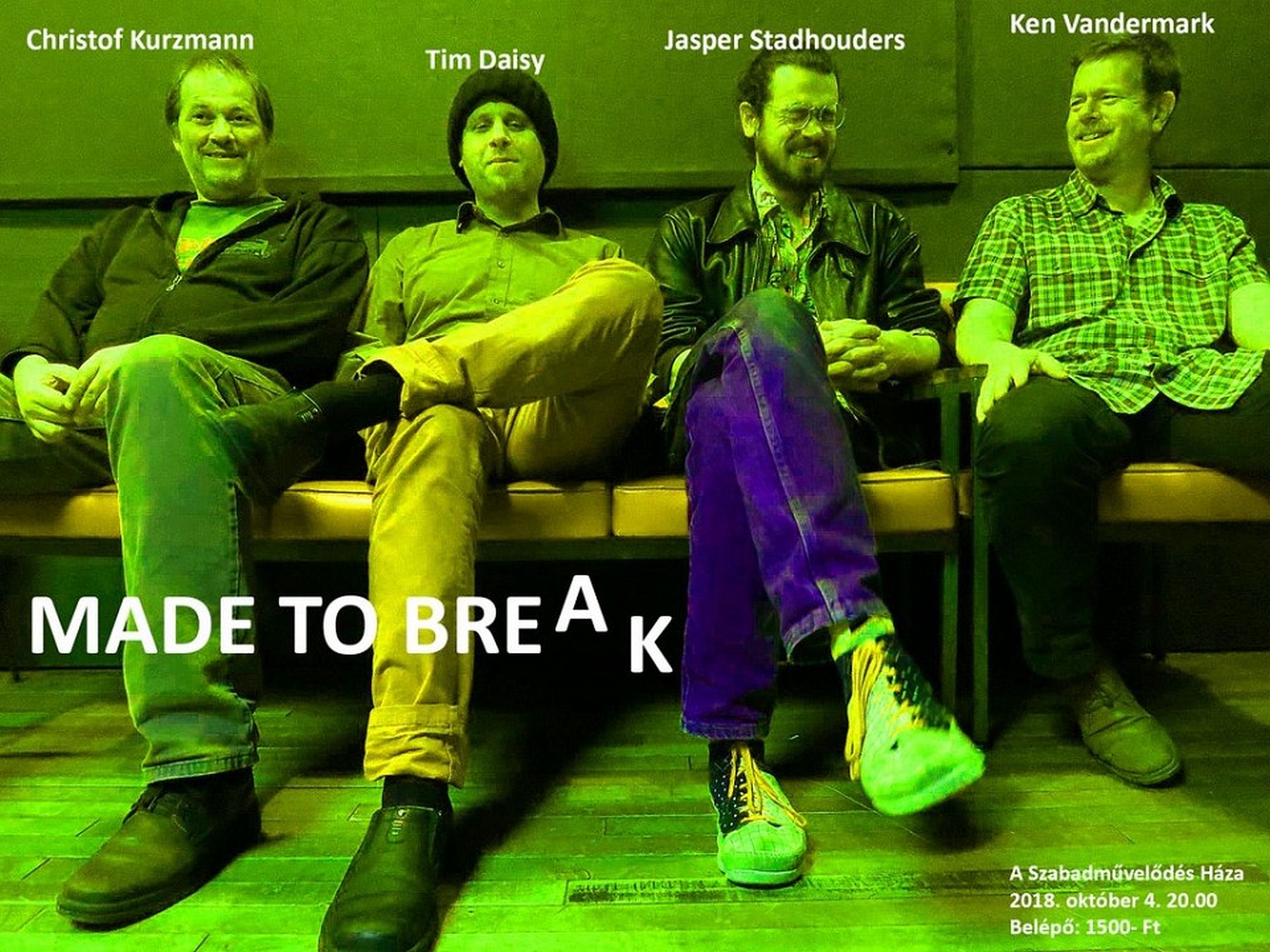Made to break - jazzkoncert lesz A Szabadművelődés Házában csütörtökön