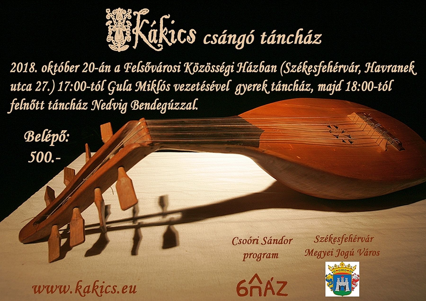 Csángó táncház lesz a Felsővárosi Közösségi Házban a Kákics együttessel