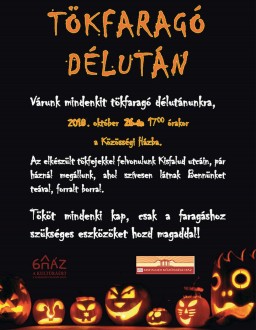 Tökfaragással, felvonulással, teával és forralt borral várják a vendégeket Kisfaludon