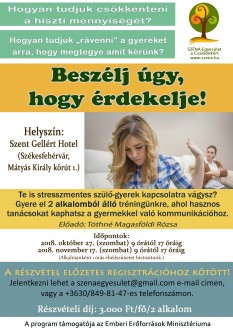 Beszélj úgy, hogy érdekelje - interaktív előadás szülőknek