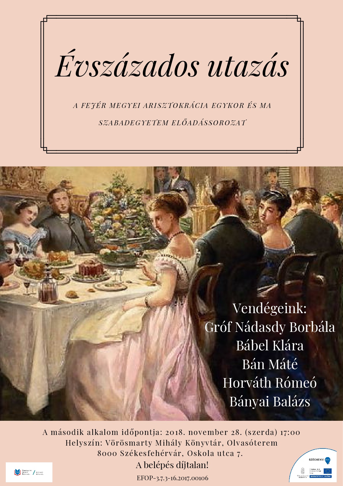 Gróf Nádasdy Borbála lesz szerdán a könyvtár vendége