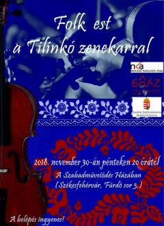 A Tilinkó zenekar muzsikál A Szabadművelődés Háza újabb folk estjén