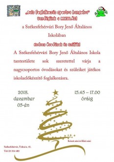 Mikulásváró program a leendő elsősöknek a Bory Jenő iskolában