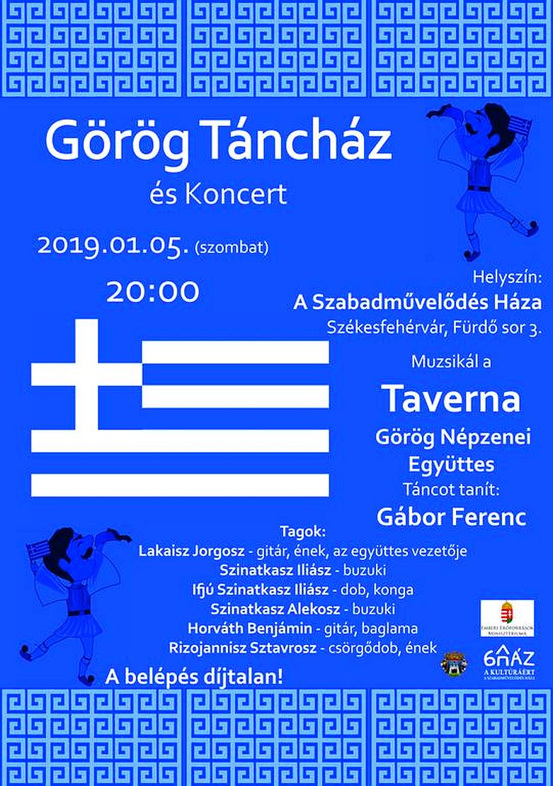 Görög folkest lesz szombaton A Szabadművelődés Házában