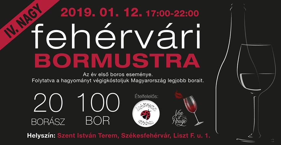 Húsz borászat 100 borát kóstolhatjuk a IV. Nagy Fehérvári Bormustrán