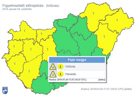 Hófúvásra lehet készülni Székesfehérvár környékén is