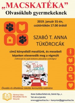 Újra Macskatéka Olvasóklub lesz a Gárdonyi Géza Művelődési Ház könyvtárában