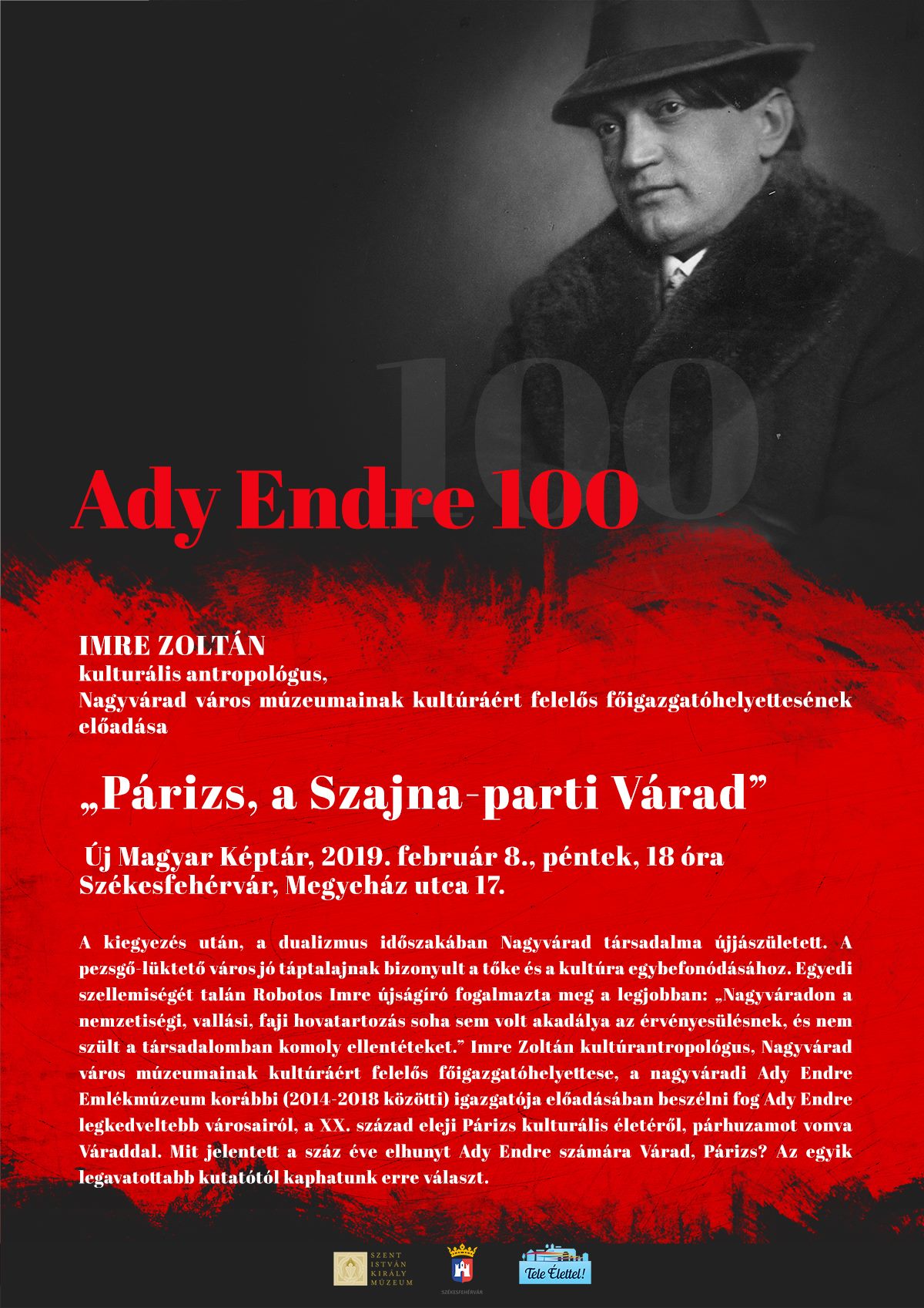 A 100 éve elhunyt Ady Endrére emlékeznek az Új Magyar Képtárban