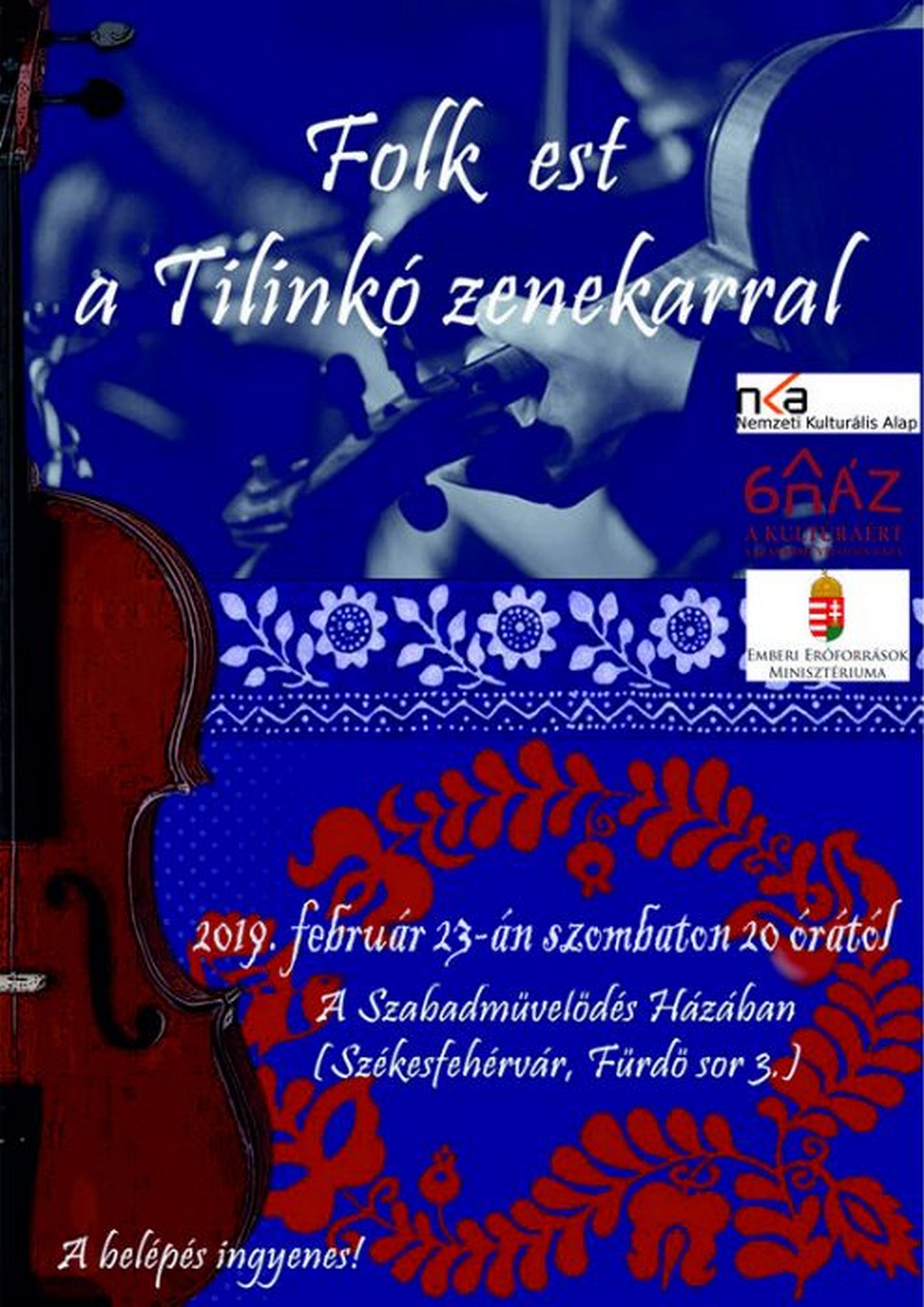 A Tilinkó muzsikál A Szabadművelődés Háza szombati folk estjén