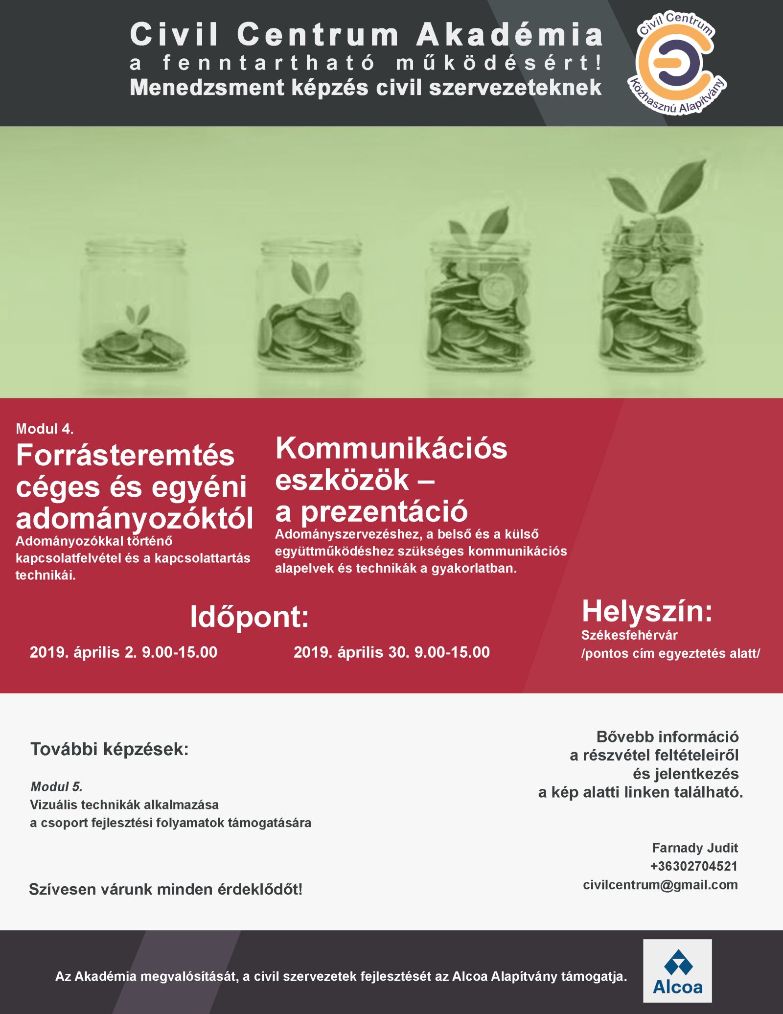 Székesfehérvári képzési lehetőségek a Civil Centrum Akadémián