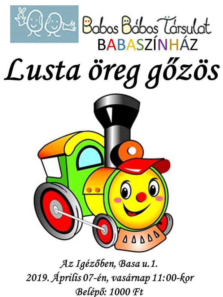 A lusta öreg gőzös - babaszínházi előadás lesz az Igézőben