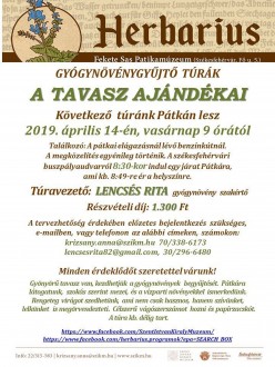 A tavasz ajándékai túra Pátkán - vasárnap folytatódnak a Herbarius programok