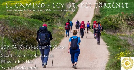 Fersch Renáta és Berta Gábor vetített képes előadása a Szent Jakab zarándokútról kedden