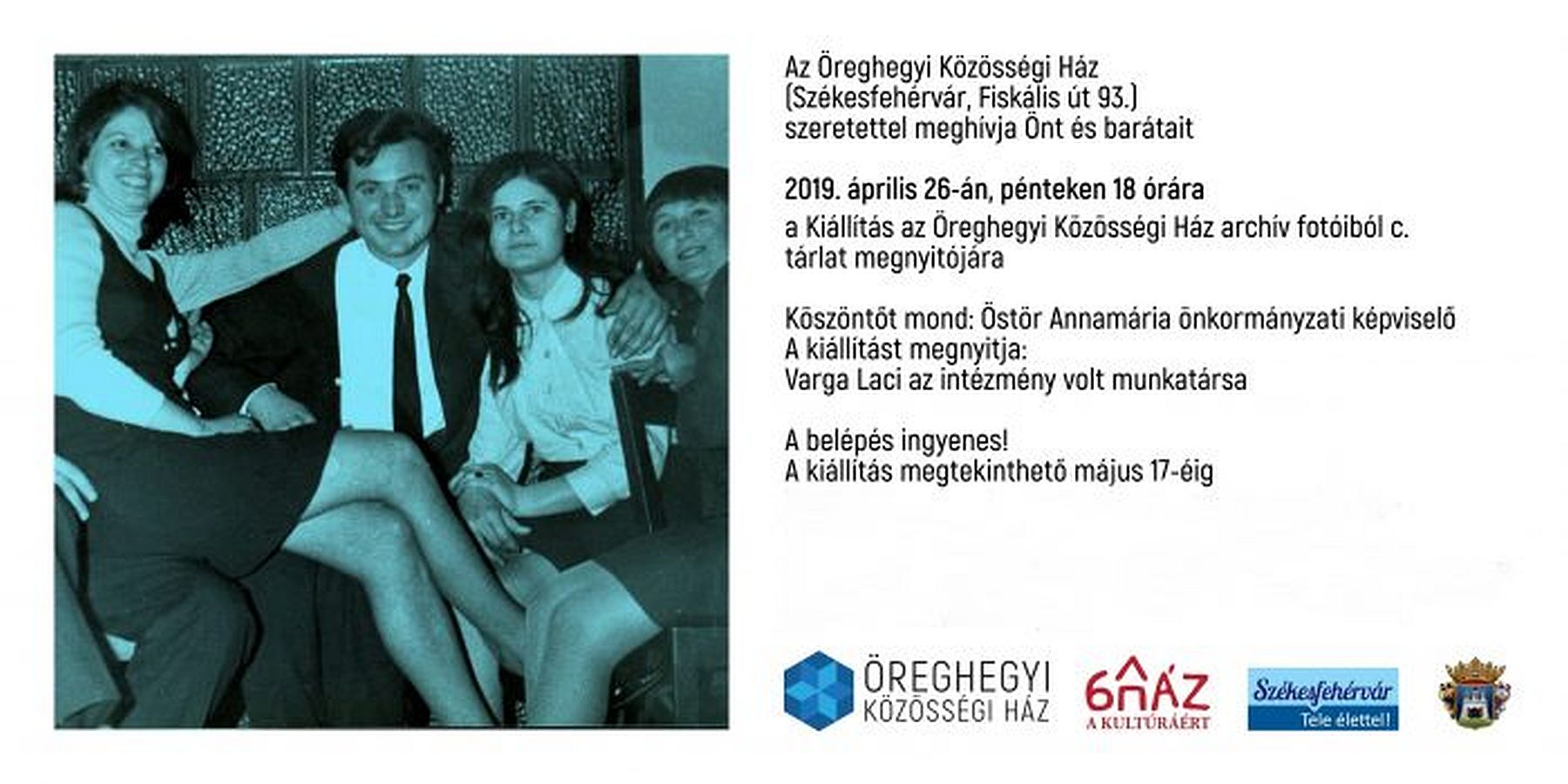 Kiállítás nyílik az Öreghegyi Közösségi Ház archív fotóiból pénteken