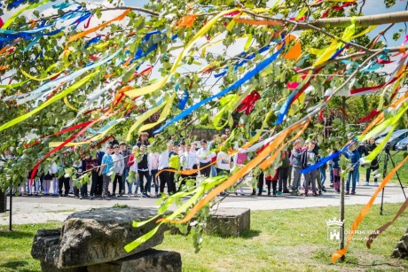 Negyedszer állítottak májusfát Feketehegy-Szárazréten