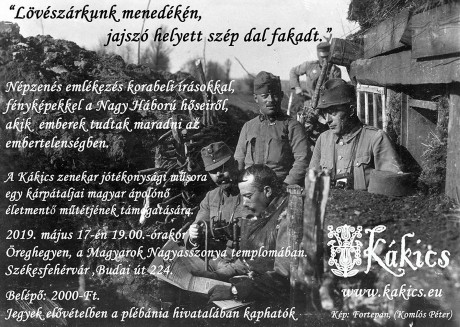 Jótékonysági koncert az Öreghegyi templomban a Kákics együttessel