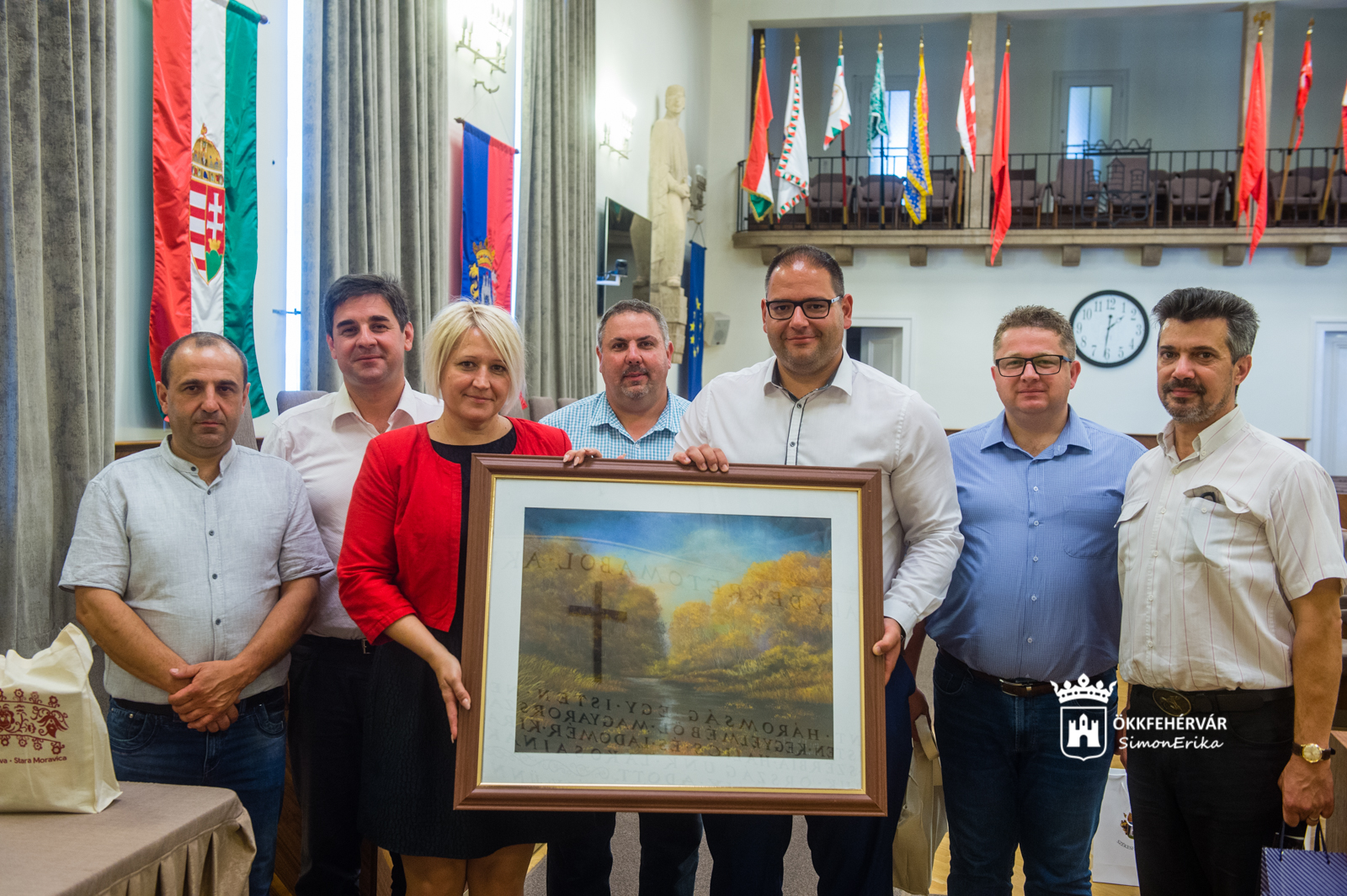 A vajdasági Bácskossuthfalváról érkezett delegáció Székesfehérvárra