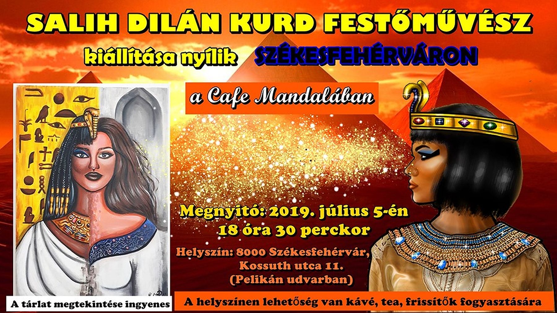 Salih Dilán, kurd festőművész kiállítása nyílik a Café Mandalában pénteken