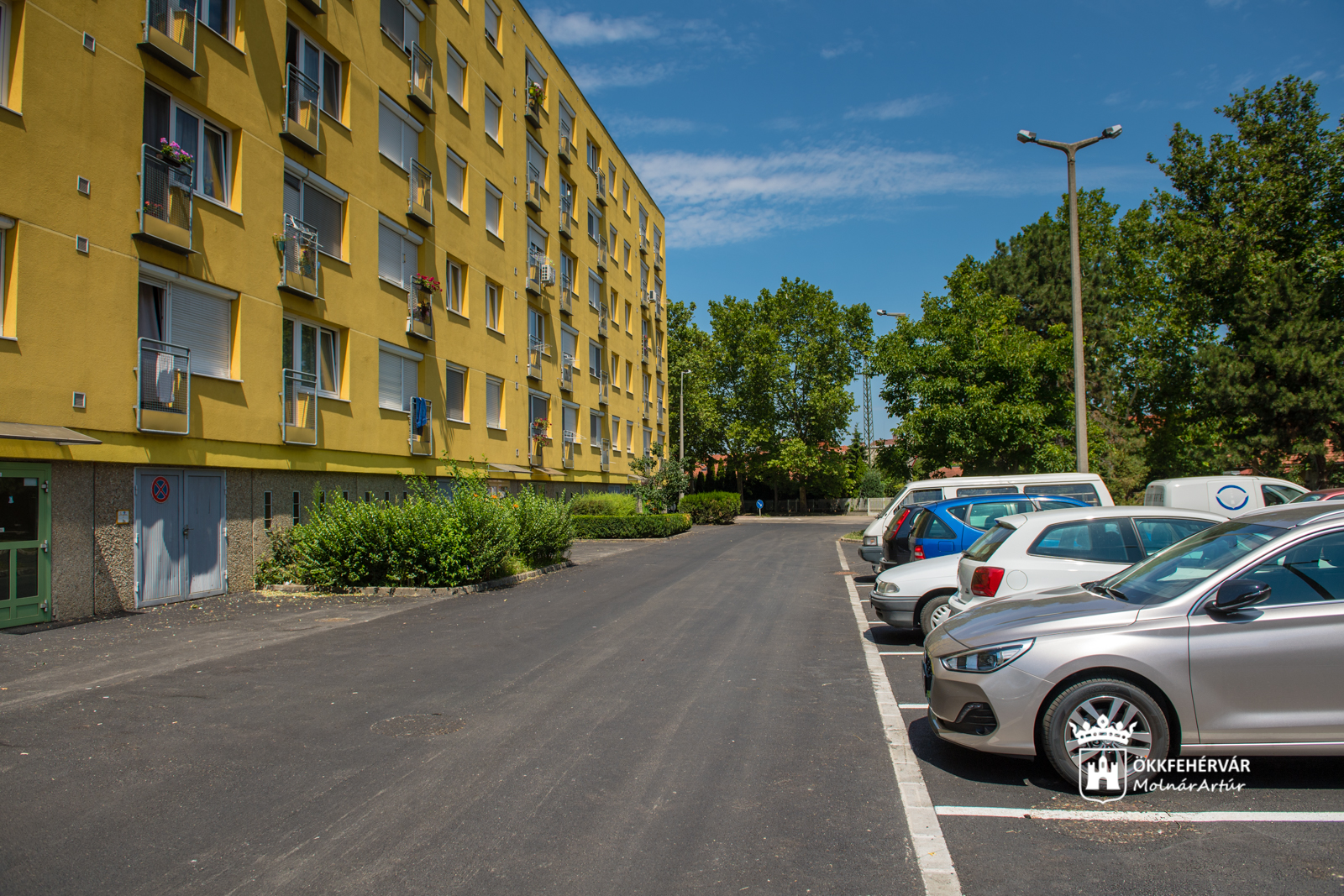 Elkészült a Királysor 41-51. szám alatt található parkoló felújítása