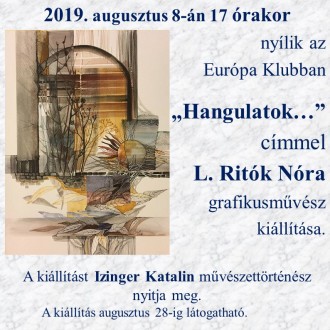 Hangulatok címmel nyílik grafikai kiállítás augusztus 8-án