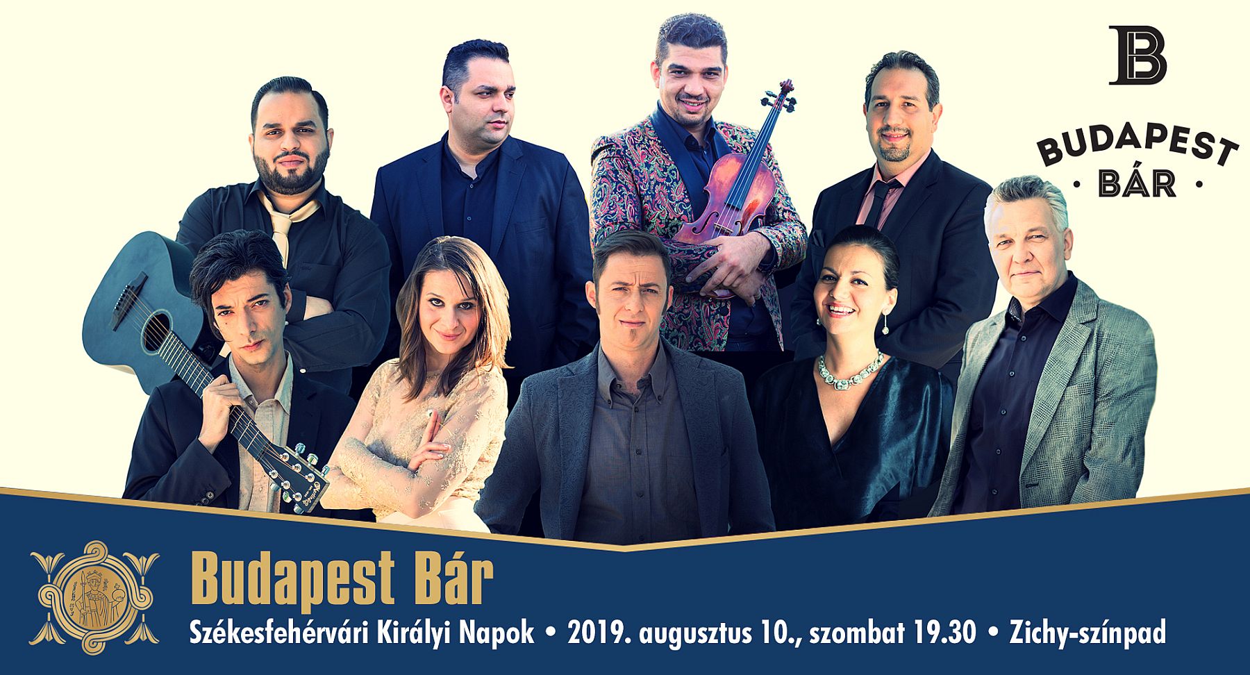 A Budapest Bár ad koncertet a Zichy-színpadon szombaton este
