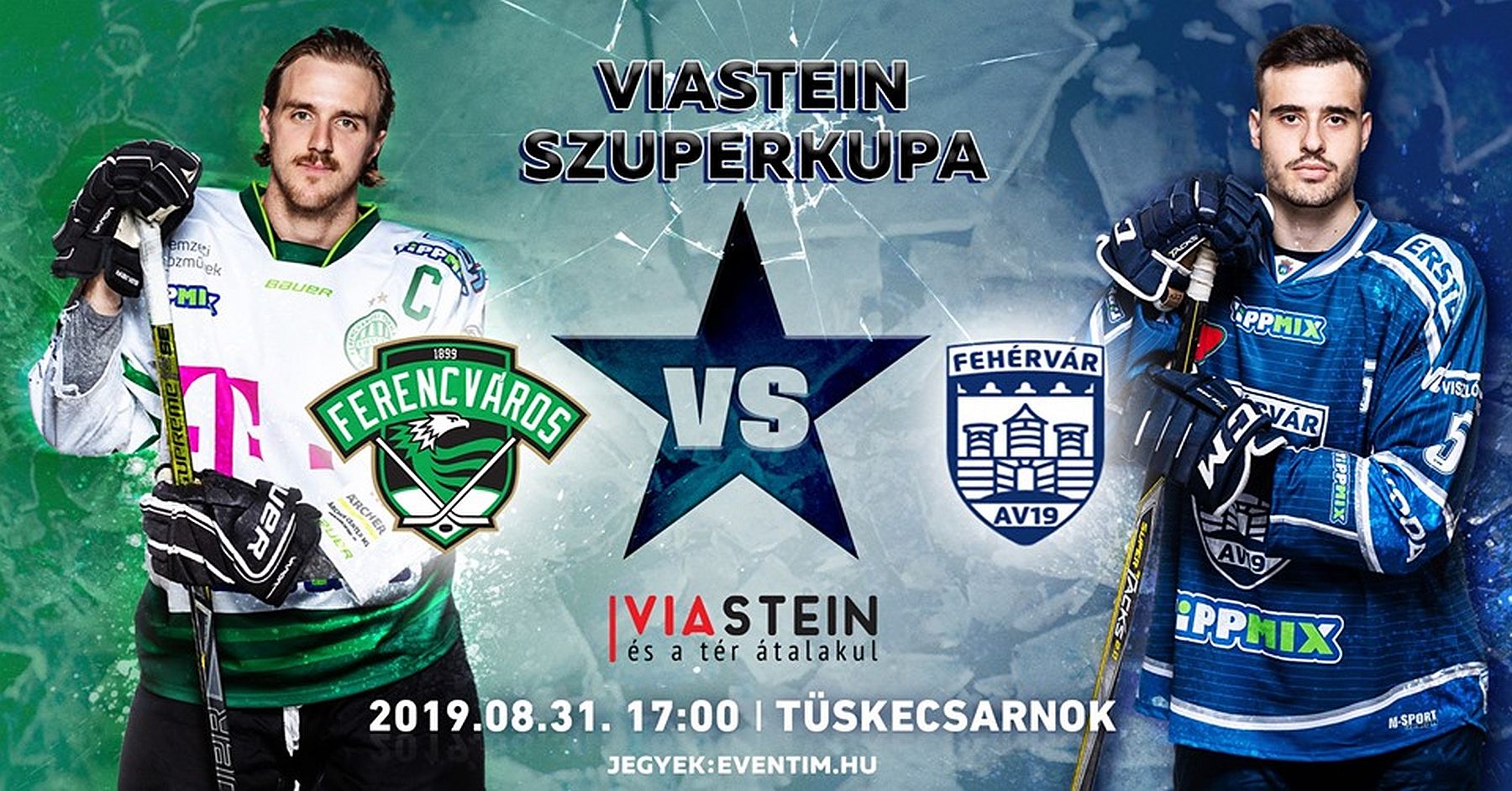 Hydro Fehérvár AV19 - Ferencváros meccs lesz  jégkorong Szuperkupa döntőjében