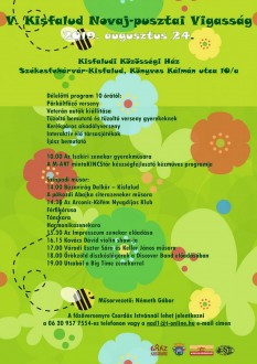 Szombaton lesz az V. Kisfalud Novaj-Pusztai Vigasság