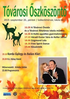 Őszköszöntő Tóvárosban Korda György és Balázs Klári koncertjével