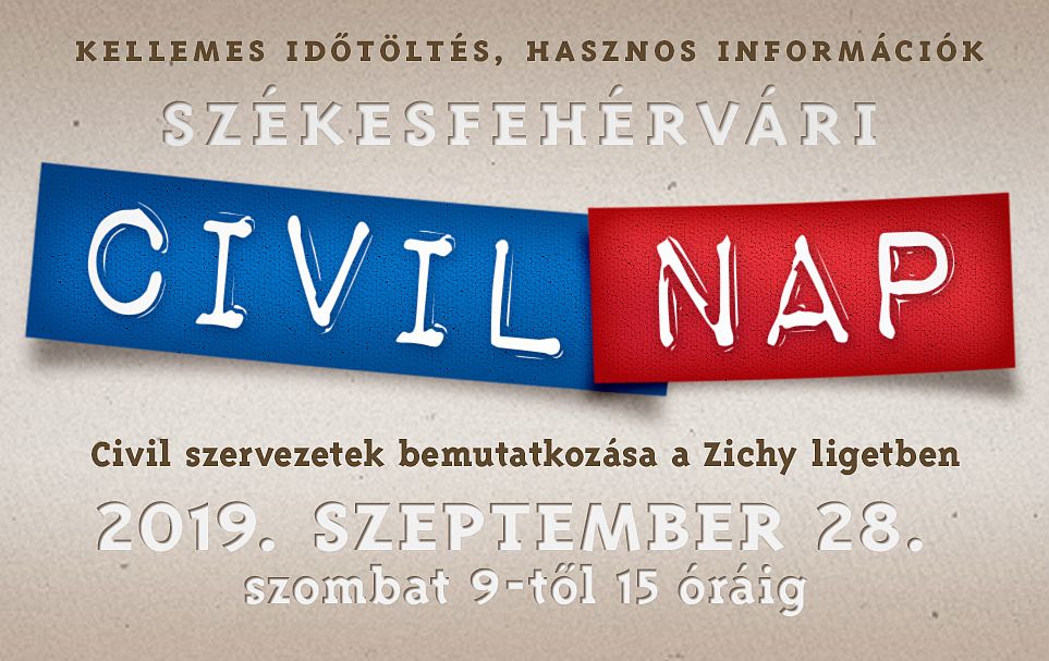 Szombaton a Zichy ligetben lesz a Székesfehérvári Civil Nap