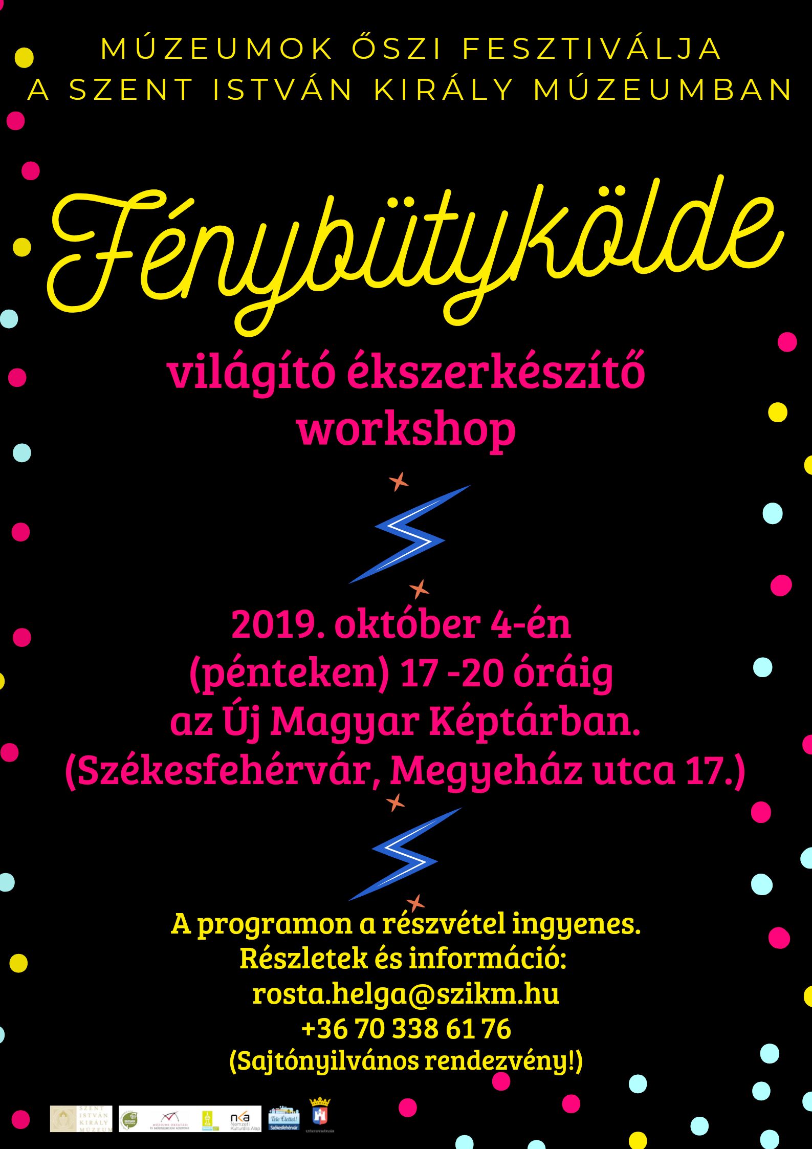 Fénybütykölde – világító ékszerkészítő workshop pénteken Székesfehérváron