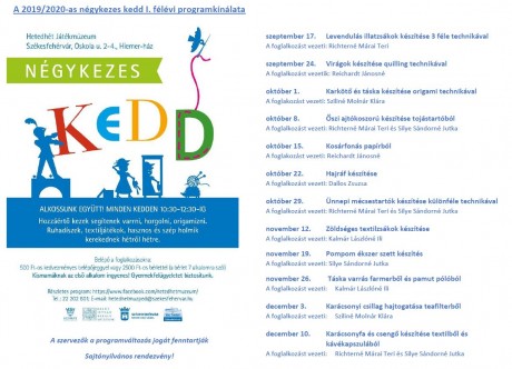 Októberben is Négykezes keddek a Hetedhét Játékmúzeumban