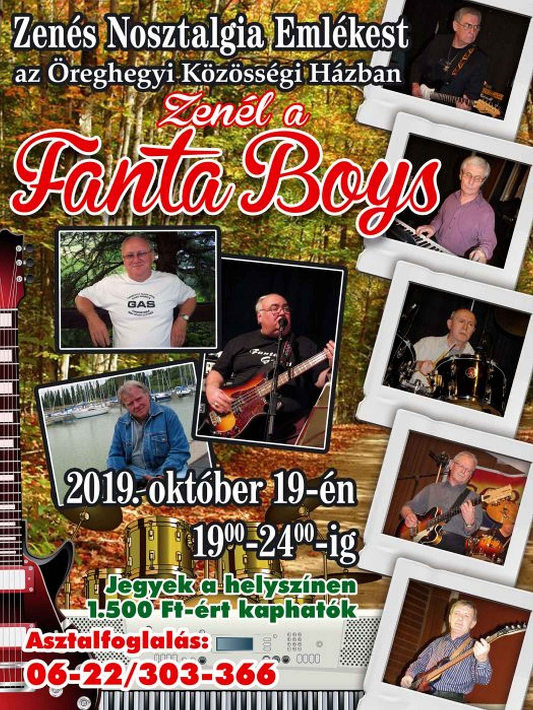 Szombaton lesz a Fanta Boys őszi bulija az Öreghegyi Közösségi Házban
