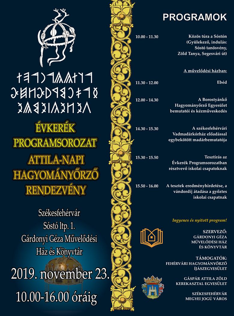 Attila napi hagyományőrző találkozó lesz november 23-án a Sóstón