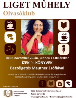 Mautner Zsófia lesz a vendég a Liget Olvasóklubban